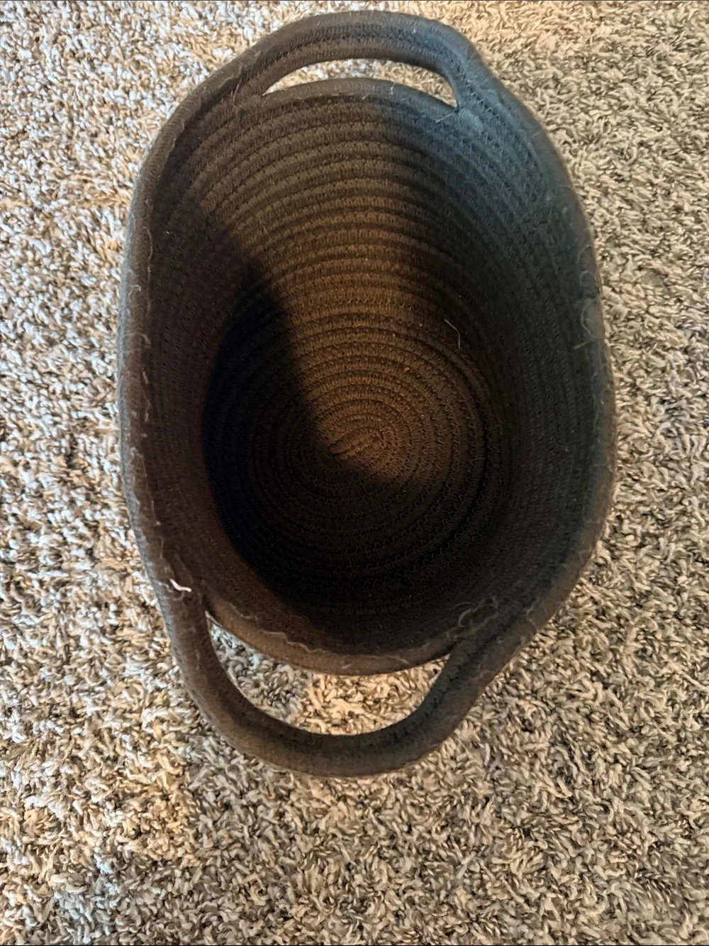Woven Rope Storage Basket in Dark Olive Green - Home Accents
